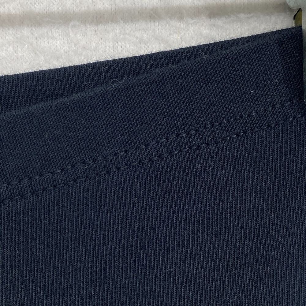 EILEEN FISHER Leggings L Organic Cotton Stretch Jersey Cropped Pull On Black USA - Picture 6 of 11